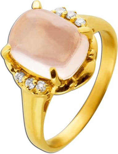 Ch.Abramowicz Mondsteinring Gold 750 18K rosa Edelstein 3.6ct Diamanten 0.10ct. 17 Ch.Abramowicz Mondsteinring Gold 750 18K rosa Edelstein 3.6ct Diamanten 0.10ct. 17 von CH.ABRAMOWICZ