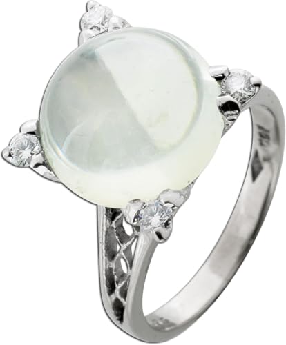 Ch.Abramowicz Mondsteinring Weissgold 750 18K weißer Edelstein 12ct Brillanten 18 Ch.Abramowicz Mondsteinring Weissgold 750 18K weißer Edelstein 12ct Brillanten 18 von CH.ABRAMOWICZ