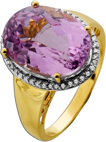 Ch.Abramowicz Morganitring Gold 585 14K rosa Edelstein 18.2ct Brillanten 0.21ct 19 von CH.ABRAMOWICZ