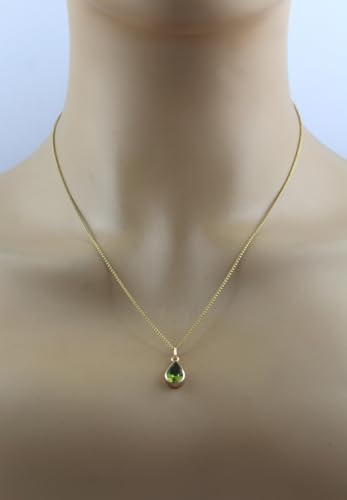 Ch.Abramowicz Peridot Anhänger Gold 585 14K grüner Edelstein 1.6ct von CH.ABRAMOWICZ