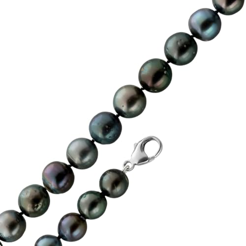 Ch.Abramowicz Perlen Kette 45cm Tahiti Perlen 12-10.2mm anthrazit rose pink Silber 925 45 von CH.ABRAMOWICZ