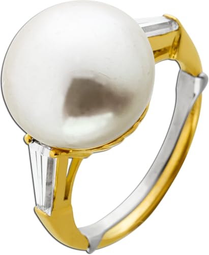 Ch.Abramowicz Perlen Ring Gold 750 18K Südsee Perle Diamanten 0.50ct. 17 Ch.Abramowicz Perlen Ring Gold 750 18K Südsee Perle Diamanten 0.50ct. 17 von CH.ABRAMOWICZ