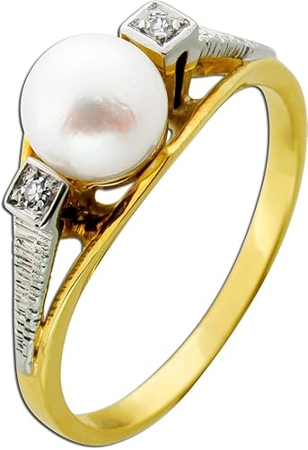Ch.Abramowicz Perlenring Gold 585 Weißgold 14K Akoyaperle Diamanten Antikschmuck 17 Ch.Abramowicz Perlenring Gold 585 Weißgold 14K Akoyaperle Diamanten Antikschmuck 17 von CH.ABRAMOWICZ