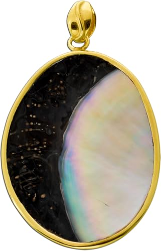Ch.Abramowicz Perlmutt Designeranhänger YING YANG Perlmutt schwarz weiß 23ct. Ch.Abramowicz Perlmutt Designeranhänger YING YANG Perlmutt schwarz weiß 23ct. von CH.ABRAMOWICZ