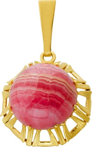 Ch.Abramowicz Rhodochrosit Anhänger Gold 585 14Krosa Edelstein 19.7ct. Antikschmuck von CH.ABRAMOWICZ