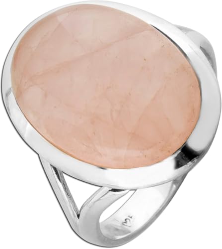 Ch.Abramowicz Rosenquarz Ring Silber 925 rosa Edelstein 10ct 18 von CH.ABRAMOWICZ