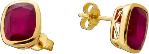 Ch.Abramowicz Rubin Ohrstecker Gold 585 14 Karat rote Edelsteine 5.80ct von CH.ABRAMOWICZ