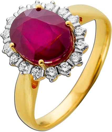 Ch.Abramowicz Rubin Ring Gold 585 14K roter Edelstein Lab Grown Diamanten 19 Ch.Abramowicz Rubin Ring Gold 585 14K roter Edelstein Lab Grown Diamanten 19 von CH.ABRAMOWICZ