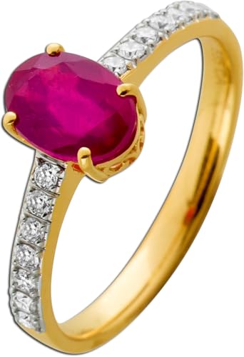 Ch.Abramowicz Rubin Ring Gelbgold 585 14K roter Edelstein Lab Grown Brillanten 19 Ch.Abramowicz Rubin Ring Gelbgold 585 14K roter Edelstein Lab Grown Brillanten 19 von CH.ABRAMOWICZ