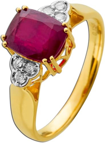 Ch.Abramowicz Rubin Ring Gelbgold 585 14K roter Edelstein Lab Grown Diamanten 19 Ch.Abramowicz Rubin Ring Gelbgold 585 14K roter Edelstein Lab Grown Diamanten 19 von CH.ABRAMOWICZ