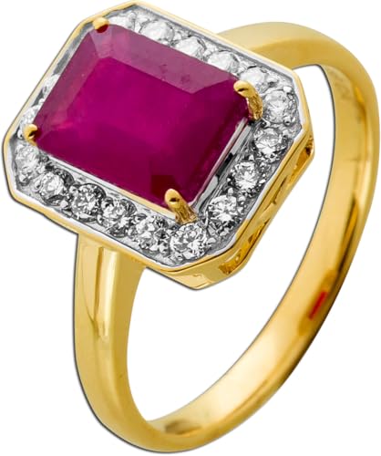 Ch.Abramowicz Rubin Ring Gelbgold 585 14K roter Edelstein Lab Grown Diamanten 19 Ch.Abramowicz Rubin Ring Gelbgold 585 14K roter Edelstein Lab Grown Diamanten 19 von CH.ABRAMOWICZ