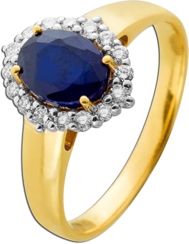 Ch.Abramowicz Saphir Ring Gelbgold 585 14K blauer Edelstein Lab Grown Diamanten 19 Ch.Abramowicz Saphir Ring Gelbgold 585 14K blauer Edelstein Lab Grown Diamanten 19 von CH.ABRAMOWICZ
