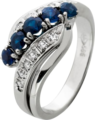 Ch.Abramowicz Saphir Ring Weißgold 585 14K Diamanten Antikschmuck 17 Ch.Abramowicz Saphir Ring Weißgold 585 14K Diamanten Antikschmuck 17 von CH.ABRAMOWICZ