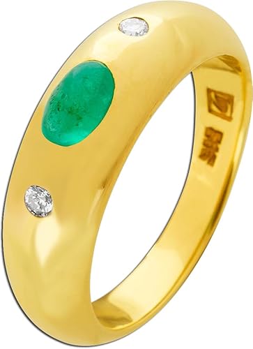 Ch.Abramowicz Smaragd Ring Gold 585 14K grüner Edelstein 0.6ct Brillanten 0.06ct 17 Ch.Abramowicz Smaragd Ring Gold 585 14K grüner Edelstein 0.6ct Brillanten 0.06ct 17 von CH.ABRAMOWICZ