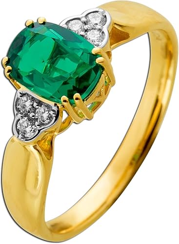 Ch.Abramowicz Smaragd Ring Gold 585 14K grüner Lab Grown Edelstein Lab Grown Diamanten 19 von CH.ABRAMOWICZ