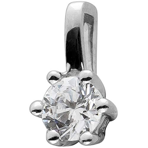 Ch.Abramowicz Diamant Anhänger Weißgold 585 14K Solitär Brillant 0.20ct von CH.ABRAMOWICZ