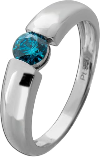 Ch.Abramowicz Solitärring Platin 950 blauer Diamant 0.50ct Spannring 19 Ch.Abramowicz Solitärring Platin 950 blauer Diamant 0.50ct Spannring 19 von CH.ABRAMOWICZ