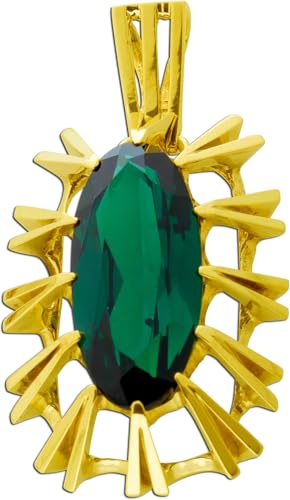 Ch.Abramowicz Spinell Anhänger Gold 333 8 Karat synth Edelstein Antikschmuck von CH.ABRAMOWICZ