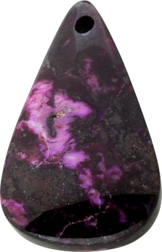Ch.Abramowicz Suglith Anhänger Tropfen dunkelbraun pink lila Edelstein 99.2ct von CH.ABRAMOWICZ