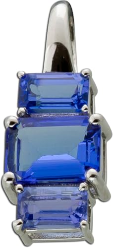Ch.Abramowicz Tansanit Anhänger Platin 950 blaue Edelsteine 1.49ct von CH.ABRAMOWICZ