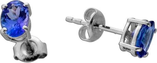 Ch.Abramowicz Tansanit Ohrstecker Platin 950 blaue Edelsteine 1.50ct von CH.ABRAMOWICZ