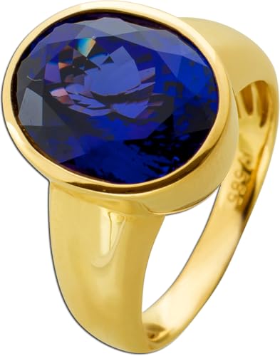 Ch.Abramowicz Tansanitring Gold 585 14 Karat blauer Edelstein 13.7ct 19 von CH.ABRAMOWICZ