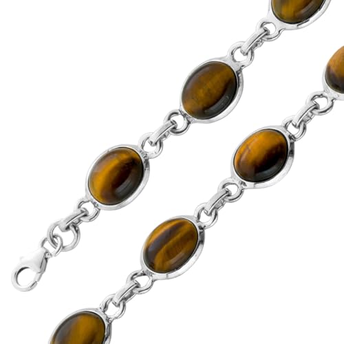 Ch.Abramowicz Tigerauge Armband Silber 925 gold braune Edelsteine 25ct 20 Ch.Abramowicz Tigerauge Armband Silber 925 gold braune Edelsteine 25ct 20 von CH.ABRAMOWICZ
