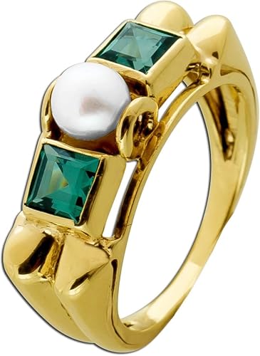 Ch.Abramowicz Turmalin Ring Gold 585 14K Akoyaperle Antikschmuck 16 Ch.Abramowicz Turmalin Ring Gold 585 14K Akoyaperle Antikschmuck 16 von CH.ABRAMOWICZ