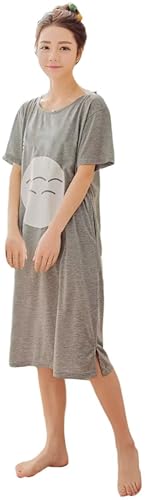 CHAIRAY Anime Nachthemd Flügelärmel Kostüm Kleid Pyjama Nachthemd, Gray01, Small von CHAIRAY