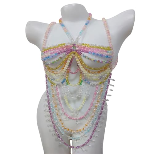 Anspruchsvolle handgefertigte Perlen Choker Stilvolle Acrylperlen Handgefertigte Halskette Bequem Leicht Lagenlook Trendige Damen Halsbekleidung, Einheitsgröße, Wie beschrieben, Wie beschrieben Anspruchsvolle handgefertigte Perlen Choker Stilvolle Acrylperlen Handgefertigte Halskette Bequem Leicht Lagenlook Trendige Damen Halsbekleidung, Einheitsgröße, Wie beschrieben, Wie beschrieben von CHAKAE