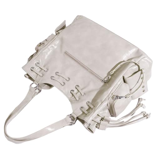 CHAKAE Elegante große Unterarmtasche mit Nieten, Umhängetasche, Lederhandtasche für Damen, geeignet für verschiedene Anlässe, modische Tasche CHAKAE Elegante große Unterarmtasche mit Nieten, Umhängetasche, Lederhandtasche für Damen, geeignet für verschiedene Anlässe, modische Tasche von CHAKAE