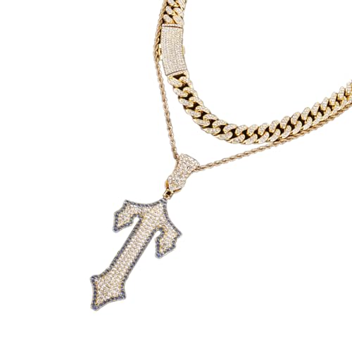 Unisex kubanische Gliederkette, Schmuck, vielseitiger Kreuz-Anhänger, kubanische Kette für lässige und formelle Veranstaltungen, vielseitige Anlässe, cuban chain 2, Wie beschrieben, Wie beschrieben Unisex kubanische Gliederkette, Schmuck, vielseitiger Kreuz-Anhänger, kubanische Kette für lässige und formelle Veranstaltungen, vielseitige Anlässe, cuban chain 2, Wie beschrieben, Wie beschrieben von CHAKAE