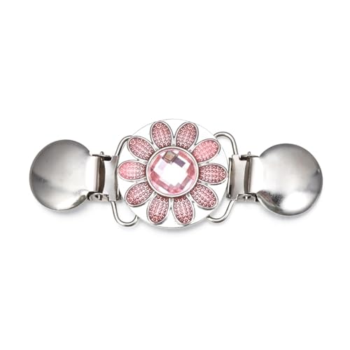 Cinch-Clip, Schal- und Strickjackenclips, 3er-Pack, Retro-Blumenmuster(C-4) von CHAKEUZND