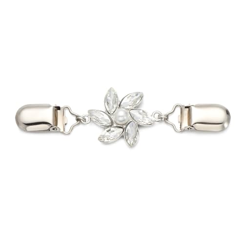 Cinch-Clip, Schal- und Strickjackenclips, 3er-Pack, Retro-Blumenmuster(F-3) von CHAKEUZND