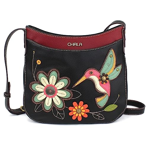 CHALA Crescent Crossbody mit verstellbarem Riemen - Hummingbird Black von CHALA