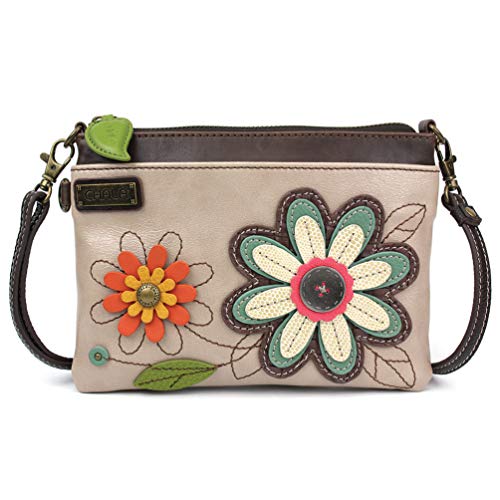 CHALA Mini Crossbody/Geldbörse mit Cabrio-Gurt Stilvoll, kompakt, vielseitig - Daisy Ivory von CHALA