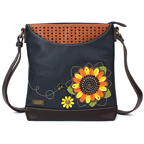 CHALA Sweet Messenger Einkaufstasche Sunflower - Navy von CHALA