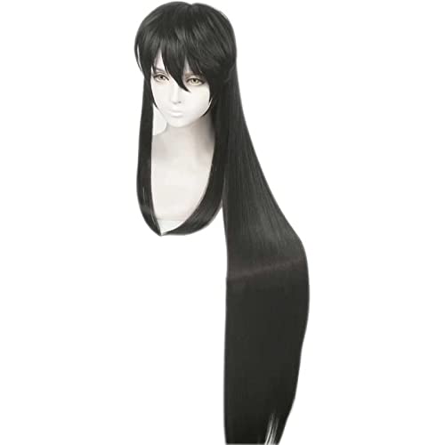 Anime Cosplay Perücke, Inuyasha Inuyasha Perücke, Anime Long Perücke, Mit Kostenloser Perückenkappe, Für Party Alltag Halloween Perücke Cosplay, Anime-Fan-Geschenk,Schwarz von CHALKSEA