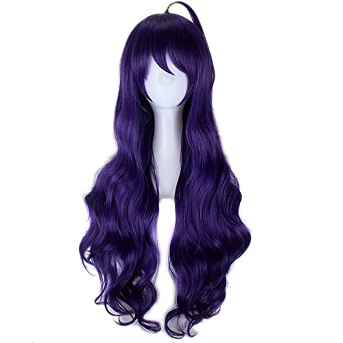 Anime Cosplay Perücke, Seraph of The End Asuramaru Perücke, Halloween Perücke, Long Purple Loose Wavy Curly Anime Cosplay Wig, Mit Kostenloser Perückenkappe, Für Kostüm Party Alltag von CHALKSEA