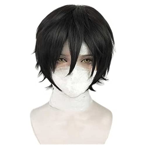 Cosplay Perücke, Angels of Death Isaac Foster Zack Perücke, Short Black Perücke, Mit Kostenloser Perückenkappe, Halloween Kostüm Perücke, Für Party Karneval Weihnachten Anime-Geschenk von CHALKSEA