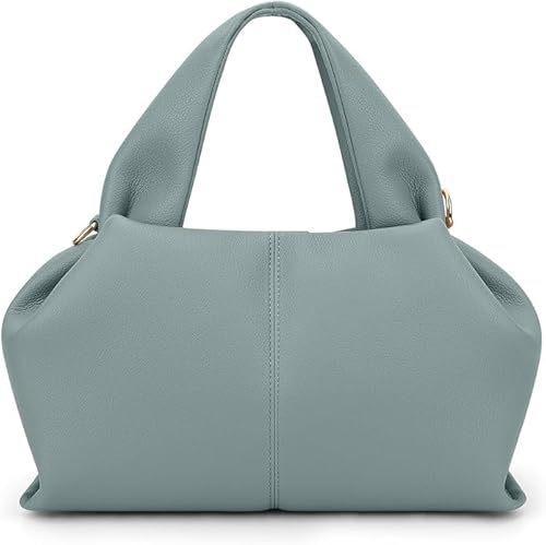 CHAMAIR Kleine Handtasche Damen Umhängetasche Ledertasche Damen-Henkeltaschen Dumpling Crossbody Bag Moden PU Leder Geldbörse Handtaschen mit Abnehmbarer Schultergurt von CHAMAIR