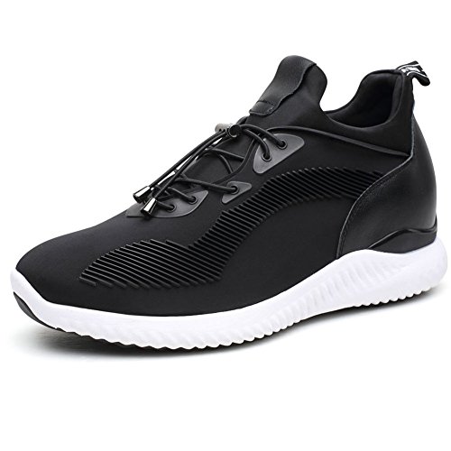 CHAMARIPA Aufzug Schuhe Elevator Schuhe Lässige Sneakers Casual Leichte Schuhe mit versteckten Lift Heel für Mann-7 cm rößer,Eur Size:37-45 von CHAMARIPA