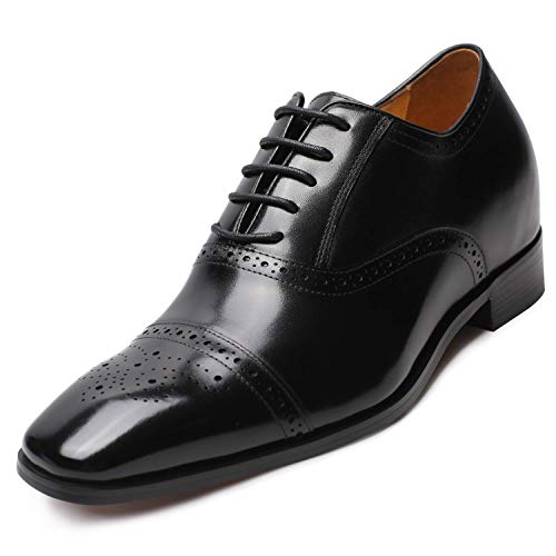 CHAMARIPA Herren Oxford Wingtip Elevator Schuhe aus Kalbsleder Schn¨¹Rhalbschuhe - 7 cm h?her - K6531 ¡ von CHAMARIPA