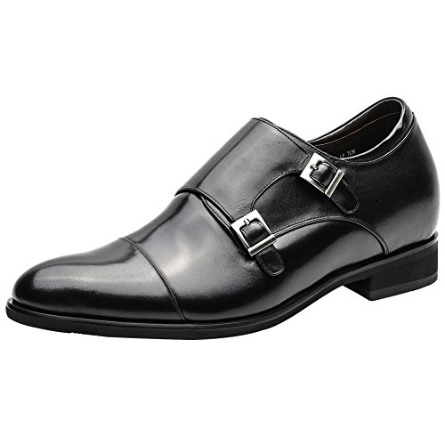 CHAMARIPA Herrenschuhe Höhe Zunehmende Leder Kleid Schuhe -Taller 7cm - H81X92K071D von CHAMARIPA