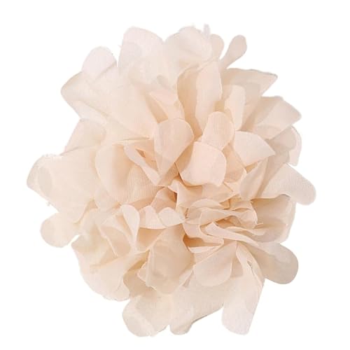 Kamelien-Blumen-Brosche Blumenform Anstecknadel für Damen Vielseitiger Chiffon-Stoff Blumenschmuck Perfekt für Verschiedene Anlässe von ＣＨＡＭＥＥＮ