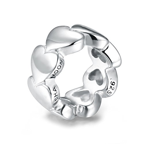 CHAMOON Charm-Anhänger Awesome Hearts Herzen 925 Sterling Silber 11005 von CHAMOON