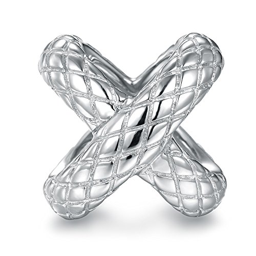 CHAMOON Charm-Anhänger Snake Cross 925 Sterling Silber 11015 von CHAMOON