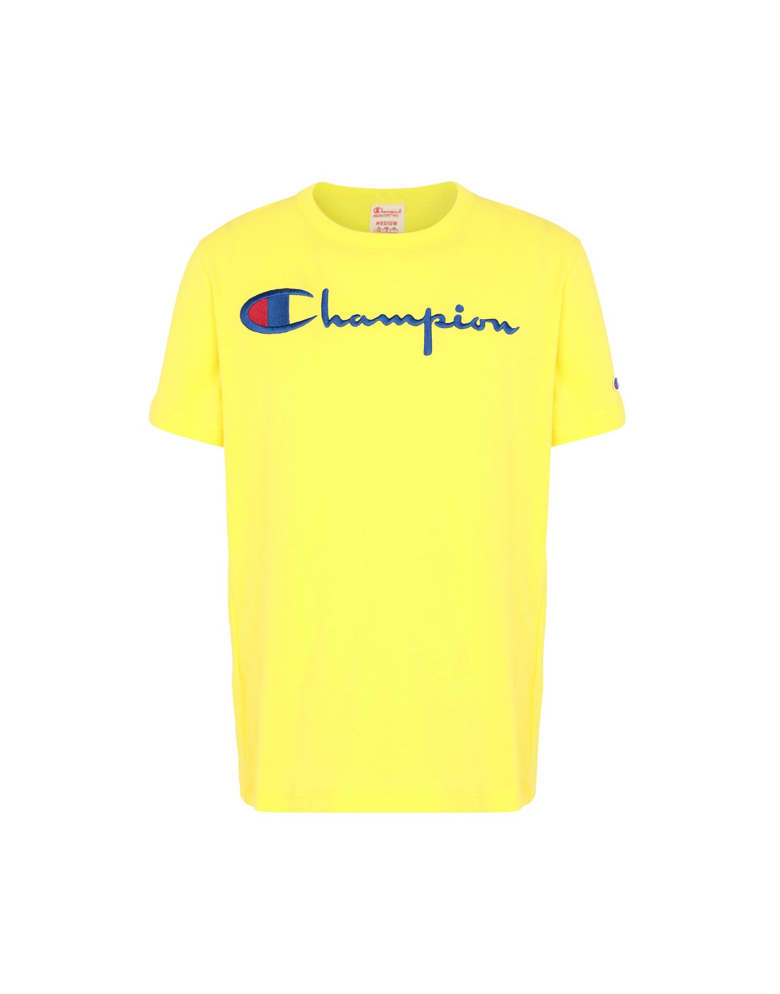 CHAMPION REVERSE WEAVE T-shirts Herren Gelb von CHAMPION REVERSE WEAVE