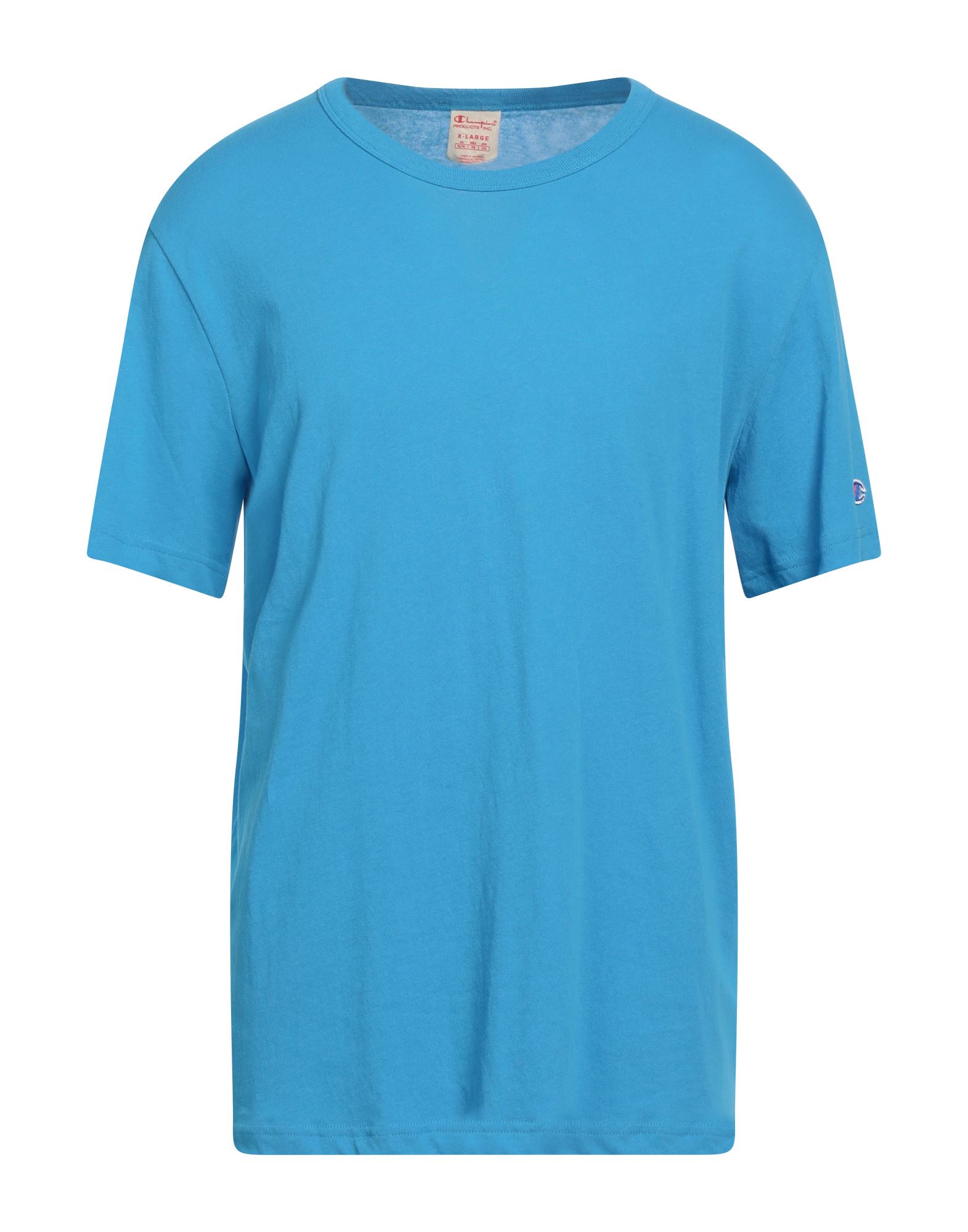 CHAMPION T-shirts Herren Azurblau von CHAMPION