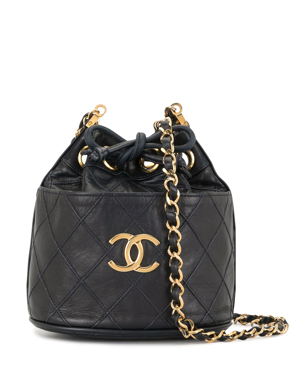 CHANEL Pre-Owned 1985-1993 Gesteppte Schultertasche - Blau von CHANEL Pre-Owned